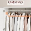 Nasitip Armoire Wardrobe Closet with 4 Doors,72" Wooden Wardrobe Cabinet with Hanging Rod,18 Adjustable Shelves for Bedroom, Clothes - 2 of 4