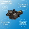 Hayward W3SP2307X10 MaxFlo XL Pool Pump, 1 HP - 3 of 4