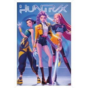 Trends International Netflix KPop Demon Hunters (2025) - Huntrix Hero Group Framed Wall Poster Prints - 1 of 4