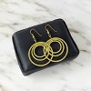 Slickblue Golden Illusion Hoop Earrings for Women, 18k Rose Gold Plated, Large Hoop, Hook Back Fashion Jewelry - 2 of 3