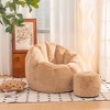 CAVINAS Giant Bean Bag Chair with Ottoman Oversized Sofa Couch Comfy Floor Sofa for Adults and Kids for Gaming, Reading - 2 of 4