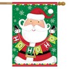 Santa Ho Ho Ho Christmas House Flag Holiday 28" x 40" Briarwood Lane - image 2 of 4