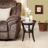HDZNVF Wood Round End Table - 3 of 4