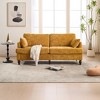 Okak Modern Chenille 2-Seater Loveseat Sofa with 2 Pillows & Sturdy Soild Wood Feets,Upholstered Armchair Sofa Couch for Living Room - 2 of 4