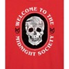 Women's - Are You Afraid of the Dark - Welcome To The Midnight Society Skull Oversized Graphic T-Shirt - 2 of 4