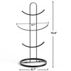 Aheaplus 6-Cup Mug Tree, Matte Black - 4 of 4