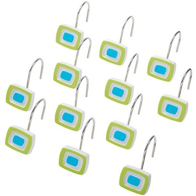 The Lakeside Collection Retro Bath Collection - Set of 12 Shower Hooks