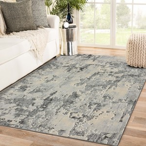 Luxe Weavers Abstract High Low Distressed Effect Carpet - 1 of 4