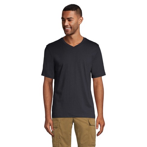 Lands' End Men's Tall Super-t Short Sleeve V-neck T-shirt - Medium Tall ...