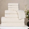 Honeycomb Waffle Border Cotton Medium Weight Towel Set by Blue Nile Mills - 2 of 4