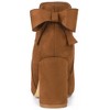 Allegra K Women's Round Toe Bow Decor Chunky Heel Ankle Boots - 3 of 4