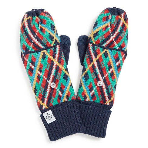 Vera Bradley Women's Knit Convertible Mittens Tartan Plaid : Target