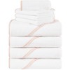 American Soft Linen Turkish Baby Hooded Bath Towel Set, 100% Cotton Soft Fluffy Baby Hooded Shower Towels - 4 of 4