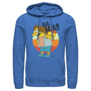 Men's The Simpsons Nelson Laugh Pull Over Hoodie - 1 of 4
