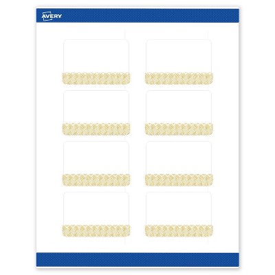 Avery Rectangle Labels, Gold Lace Trim Pattern, 2" x 3"