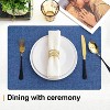 Aoibox Cloths Placemats for Dining Table Set of 6, Heat Resistant Washable Cotton Linen Blend Table Mats, Easy to Clean for Party Kitchen Decoration - 4 of 4