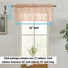 HLC.ME Isabella Floral Rod Pocket Lace Sheer Short Valance for Small Windows, Kitchen and Bathroom - 2 of 4
