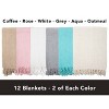 Common Ground Cotton Throw Blankets 50x70 -Pack of 12 - 3 of 4