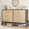 6 Dresser for Bedroom, 52" Wide Dresser, Wide Drawer with Storage Freestanding - 3 of 4