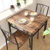 3 Piece Kitchen Table Set, Dining Table and Chairs for 2 - 3 of 4