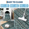 Washable Rug Vintage Geometric Living Room Rug with Non Slip TPR Backing, Soft Non Shedding Indoor Carpet - 3 of 4