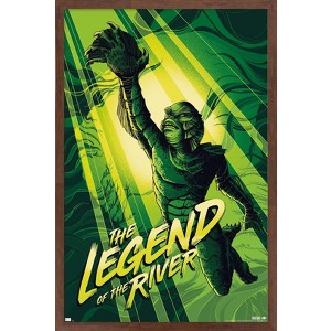 Trends International Creature From The Black Lagoon - The Legend Of The River by César Moreno Framed Wall Poster Prints - 1 of 4