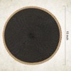 Aoibox Round Braided Placemats Set of 6, Washable Wipeable Easy Clean Heat Resistant Woven Dining Table Mats Decor for Holiday Parties Daily Use - 2 of 4