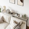 Couch Table Behind Sofa,2-Tier Industrial Display Table with Shelves, Foyer Tables for Entryway, Foyer, Living Room, Bed Room - 3 of 4