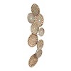 Metal Plate Wall Decor with Embossed Design Gold - Olivia & May - 2 of 4