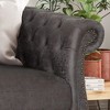 NicBex 84.5"Modular Sofa Couch with Tufted Button Back Modern Suede Fabric 3 Seater Couch with Soft Cushion for Living Room,Apartment - 4 of 4