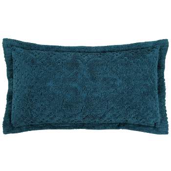 King Ashton Collection 100% Cotton Tufted Unique Luxurious Medallion Design Pillow Shams Teal - Better Trends
