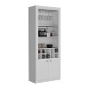 Gulches 4-Tier Wine Cabinet with Glass Holder and 10 Bottle Cubbies - 4 of 4
