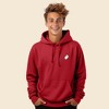 Dalix Embroidered Ghost Hoodie Soft Fleece Hood Sweatshirt Mens - 2 of 4