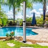 Tangkula 7.2 ft 10 Gallon 2-Section Outdoor Solar-Heated Shower w/ Free-Rotating Shower Head - 2 of 4
