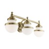 Livex Lighting Oldwick 3 - Light Vanity in  Antique Brass - 4 of 4