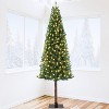 Acekool Pencil Prelit Tree,  Slim, Warm White, Skinny Green, Metal Stand, for Room, Apartment, Porch or Office - 2 of 4