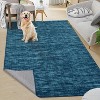 Modern Solid Area Rug, Washable Stain-Resistant Low Pile Non-Slip Soft Floor Carpet for Living Room Playroom Bedroom - 2 of 4