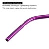 Unique Bargains Smooth Large Cocktail Juice Reusable Metal Straw 4 Pcs - 3 of 4
