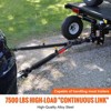 VEVOR Tow Bar, 7500 lbs Towing Capacity with Ropes, Powder-Coating Alloy Steel Bumper-Mounted Universal Towing Bar, Black - 3 of 4