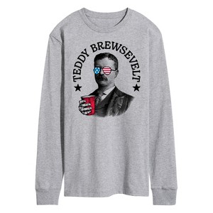 Men's - Instant Message - Teddy Brewsevelt Long Sleeve Graphic T-Shirt - 1 of 4
