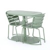 NicBex Colorful Outdoor Dining Table Set Metal Bistro Table with Two Chairs,Patio Furniture Bistro Set for Garden,Backyard,Poolside - 4 of 4