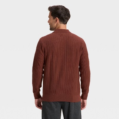 Men's Collared Cardigan Sweater - Goodfellow & Co