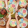 DYLIVeS Summer Beach Party Plates,100 Pack Hawaiian Beach Umbrella Paper Dinner Plates Flip Flops Dessert Plates Disposable Birthday Party Decorations - 4 of 4