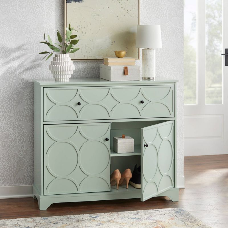 Dawson Circle Front Buffet Cabinet Green Lily - Buylateral, 4 of 9