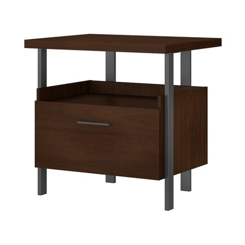 Architect 1 Drawer File Cabinet Modern Walnut Bush Furniture Target