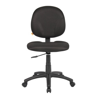 ErgoFlex Diamond Swivel Task Chair in Black with Adjustable Support