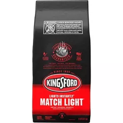 Kingsford Match Light Instant Charcoal Briquettes, BBQ Charcoal for Grilling - 8lbs