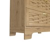 4 Drawer Dresser for Bedroom, Rattan Dresser Modern Wood Chest of Drawers with Spacious Storage for Bedroom Hallway Living Room-Rustic Oak - 4 of 4