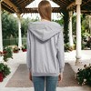 Anna-Kaci Women's Lace Up Criss Cross V Neck Hoodies Long Sleeve Top - 4 of 4