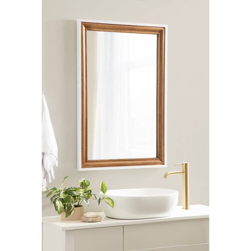 Kate &#38; Laurel All Things Decor 24&#34;x36&#34; Ellison Rectangle Wall Mirror Rustic Brown, 5 of 9